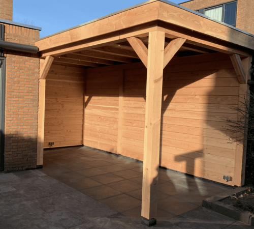 Overkapping van hout