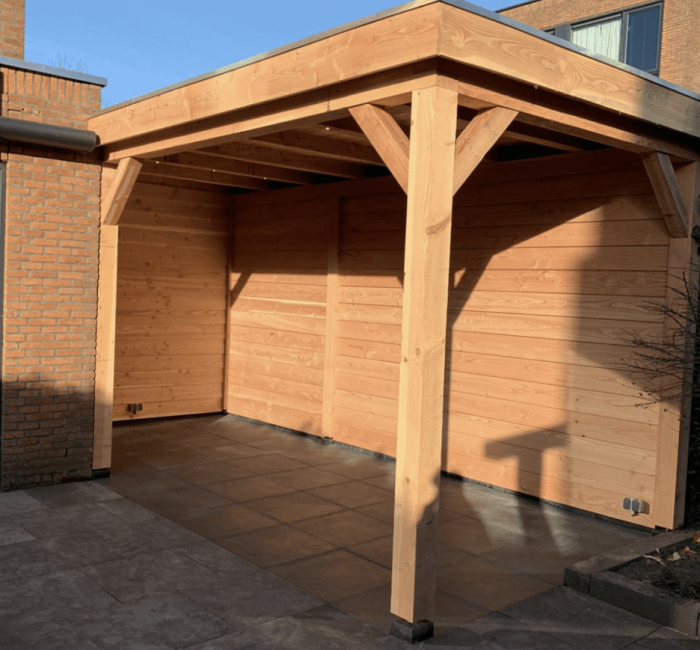 Overkapping van hout
