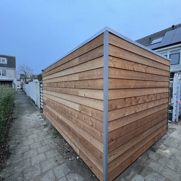 Schuur op maat zijaanzicht