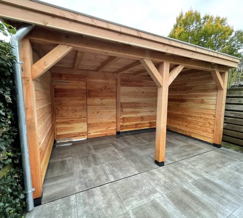 Tuinoverkapping en bestrating Haarlem